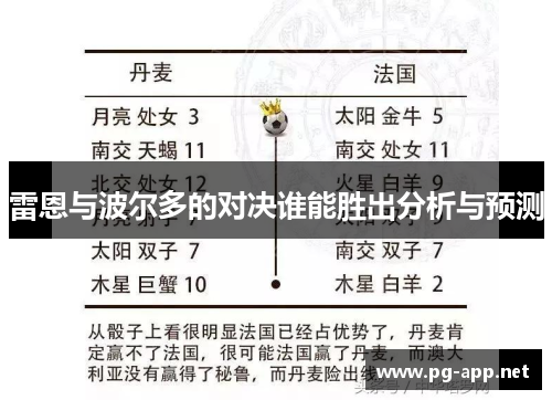 雷恩与波尔多的对决谁能胜出分析与预测
